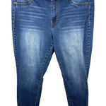 D. Jeans Plus Size 20W Skinny Jeans Denim Dark Wash Blue High Rise Stretch 804 Photo 0