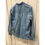 Biker Blues Harley Davidson Lace Up Denim Shirt Jacket Women's S Blue Photo 13