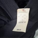 EXPRESS Vintage Y2K 100% Silk Shell Black V-Neck Mini Dress A-Line Sleeveless 12 Photo 6