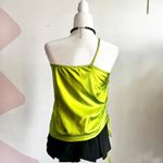 Green Metallic Rave Top, Y2K, Cyber, Festival,‎ Clubwear, Futuristic, Small Photo 2