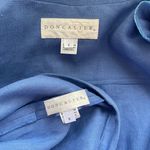 Doncaster NWT Vintage Blue Linen Pants And Jacket Set Photo 8