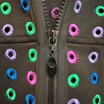 Carlisle  Chic Contemporary Black Art To Wear Full Zip Jacket Size 10 Medium Photo 4