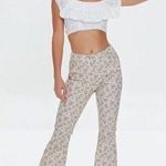 Forever 21 NWT β| Ditsy Floral Print Flare Pants High Rise Khaki Size XL Photo 0