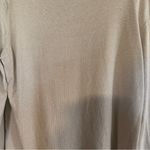 Chico's  Light‎ Beige Gold Metallic XL Long Sleeve Shimmer  Sweater 3 Photo 9