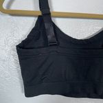 Old Navy  Women XL Black Seamless Sports Bra Light Support Ribbed Athleisure Photo 4