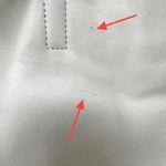 DKNY  Two-Tone‎ Leather Tote Cream Cognac Photo 2