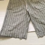 Beach Lunch Lounge women’s green stripe linen cotton Bermuda shorts, size large Photo 4