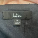 Lulus NWT Evenings With You Dark Teal Floral Burnout Velvet Asymmetrical Dress M Photo 4