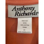 Anthony Richards Coral Orange Zip Up Jacket Long Sleeve Lightweight Women LG Size undefined Photo 1