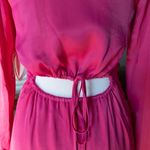 Camila Coelho Pink Silk Dress with Back Cutout Photo 4