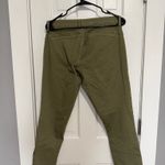 Tory Burch  Olive Green Moto Pants Ankle Zip Size 32. Photo 3