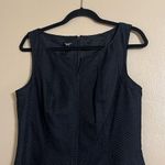 Talbots Dress Sz 10 Textured Silk Blend Sleeveless Office Professional Worship Photo 2