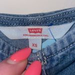 Levi's Levi’s Denim Dress Women XS Babydoll Button Down Ruffle Tiered Minimalist 90s Photo 5