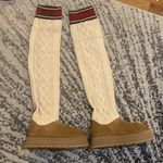UGG  Classic Sweater Letter Boots size 10 Photo 2