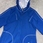 FootJoy womens full zip jacket blue hood golf outdoor medium Photo 0