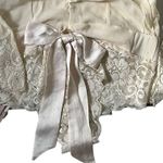 We Are HAH Take Hah Bow Reversible Lacey Bodysuit Cream Pink Women's Size S NWT Photo 9