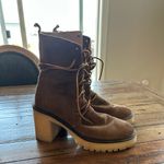 Free People  Dylan Lace Up Brown Boots 8.5 Photo 4