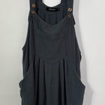 Automet Charcoal Rayon Linen Shorts Overalls Romper Sz M Gray Size M Photo 0