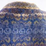 Cambridge Dry Goods vintage 100% wool fair isle cardigan sweater, M Blue Size M Photo 11