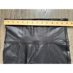 Spanx  by Sara Blakely Faux Leather Moto Leggings Womens Size L Black Biker Photo 3