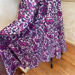 House of Harlow  1960 pink and blue floral  midi/maxi poplin cotton dress Sz L Photo 5