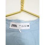ZARA  Shirt Midi Dress Size Large Baby Blue 3564/083 Cottagecore Photo 4