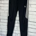 Adidas Black and White Track Pants with Tapered Fit Joggers SZ S Y2K Classic Photo 7