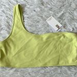 Good American New Scuba Hot Shoulder Bikini Top in Key lime001 size XXL Photo 0