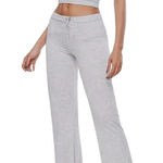 SheIn Crop Top and Wide Leg Leggings Lounge Set in Gray, Size M Photo 0