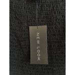 New Look Black Smocked Ruffle Hem Puff Sleeve Romper 1pc Outfit Womens 2 NEW NWT Photo 7