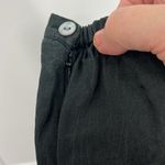 Vintage Lord & Taylor Medium Black Silk Pencil Midi Ruffle Skirt Photo 7