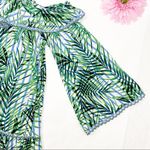 Red Carter Palm Party Swim Cover Mini Dress Tropical Hawaiian Aloha Vacation Photo 8