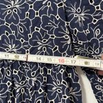 Sézane Sezane Aura babydoll eyelet floral Dress in navy blue size 2 Photo 6