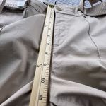 Ralph Lauren Lauren‎  Khaki Size 8 Cropped Belted Wide Leg Cotton Chino Pants Photo 10