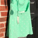 ZARA mint green and white polka dot mini dress Size Medium NWT Photo 10
