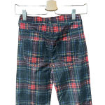 Pam & Gela Tartan Plaid Slim Crop Pant Red Multi Size 25 Photo 7
