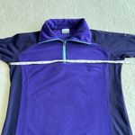 Columbia Glacial Fleece Pullover Shirt Womens L Purple Half Zip Active Outdoor Photo 4