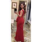 Chiara Boni  Tekkan Sleeveless Rosette Mermaid Gown Size in Geranium IT 40 / US 4 Photo 3