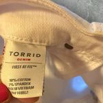 Torrid ‎ White Denim Shorts Photo 4
