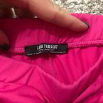 ZARA Trafaluc MEDIUM Hot Pink Leggings Pull On Pants Stretch Ruched Front Photo 3