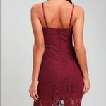 NWT Lulu’s License to Love Burgundy Maroon Lace Bodycon Sleeveless Mini Dress Red Size M Photo 1