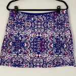Tranquility By Colorado Clothing Women's Skort A Line Print Size Large Blue Photo 0
