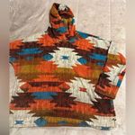 Now N Forever Hoodie Size Large Southwest Pullover Orange Blue Photo 0