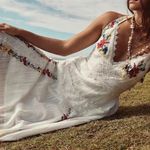 Free People Keila Midi Dress in Ivory sz XS NWT Photo 1