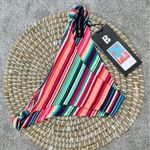 Blackbough NWT  Multicolor Stripes Bikini One Shoulder Top & Bottom Size S Photo 8