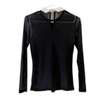 Uno Core Black Transparent Fabric Blouse and Stones. Size 2 Photo 4