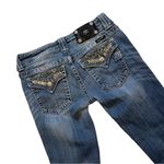 Miss Me Bootcut Jeans JP4656B9 Bling Pocket Distressed Embellished, Sz 28 Photo 5