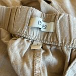 Per Se NWT  Linen Blend Crop Drawstring Comfort Crop Pant Pants Khaki Photo 3