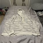 American Eagle Gray Zebra Print Woman’s Hoodie Photo 0