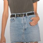 AGOLDE Revolve Denim High Waisted Distressed Mini Skirt Size 24 Photo 5
